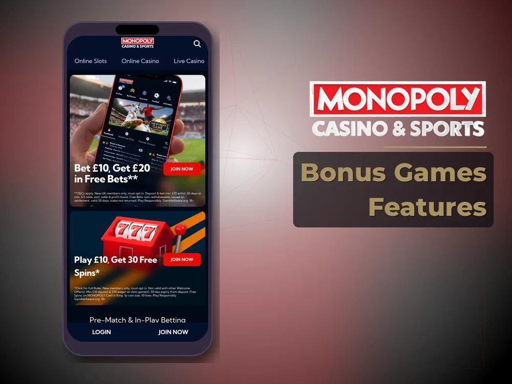 Monopoly Live - Bonus Games Features