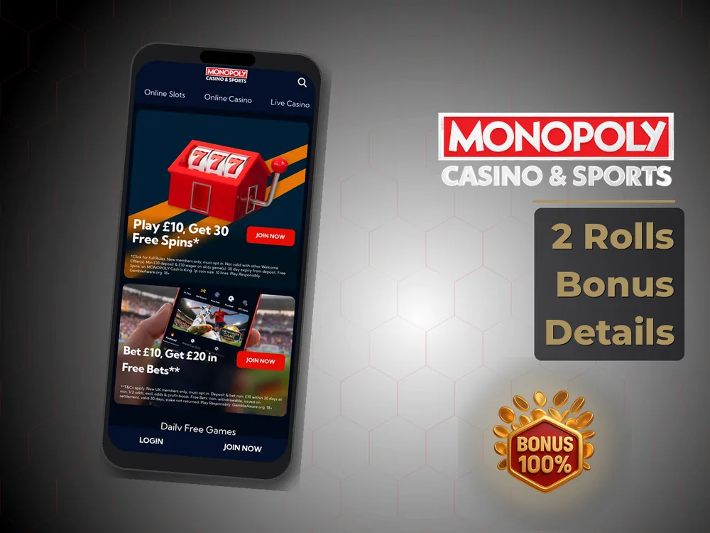 Monopoly Live - 2 Rolls Bonus Details