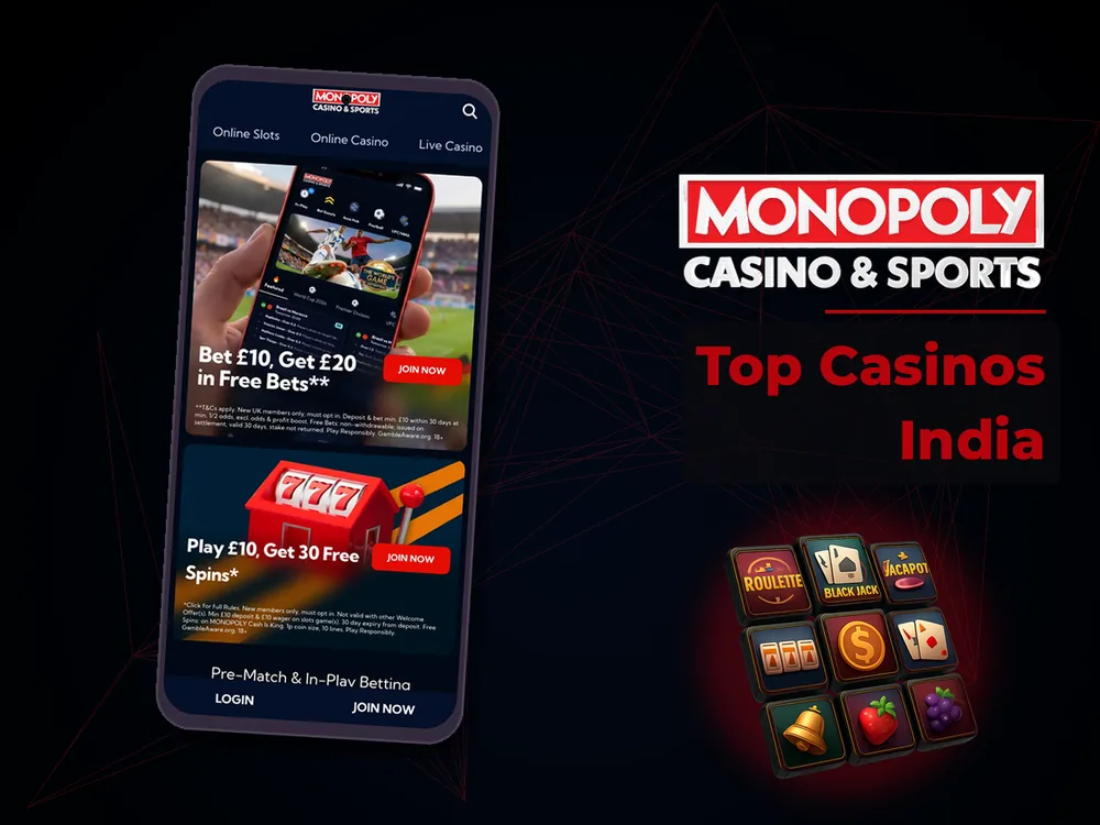 Monopoly Live - Top Casinos India
