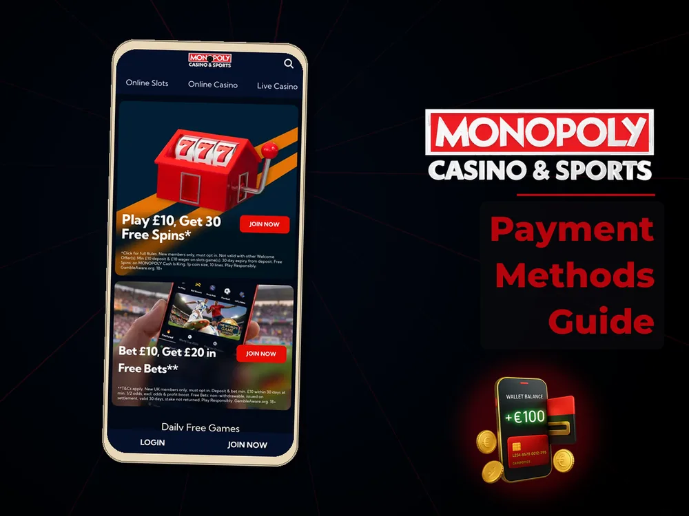 Monopoly Live - Payment Methods Guide