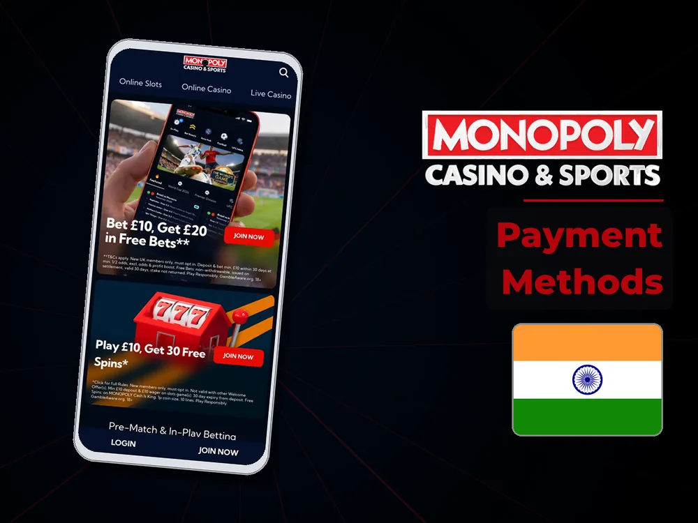 Monopoly Live - Payment Methods